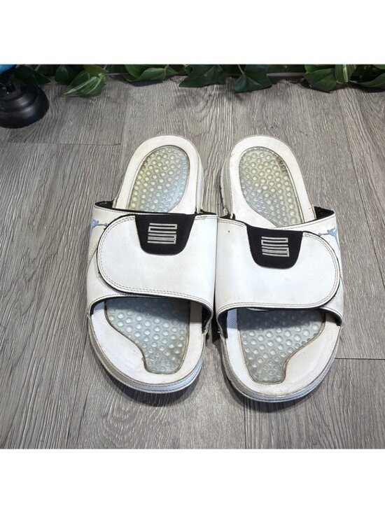 Nike Mens Jordan Hydro Retro XI Slides Sandal Size 11 White Blue NEEDS REPAIR main image 8